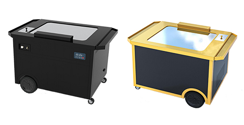 石墨烯熱力波加熱，德派量子納米陶瓷煎板，志銘新款移動(dòng)+外置電源鐵板燒設(shè)備